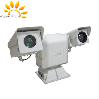 Caméra thermique de vision de véhicule double, caméra non refroidie du long terme PTZ